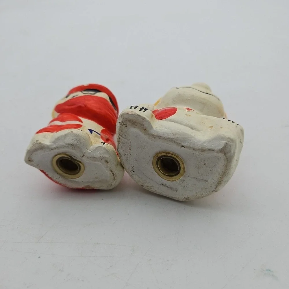 Vintage Salt And Pepper Shakers Funny Guys Ceramic Goofy‎ Handmade